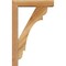 Ekena Millwork Olympic Block Rough Sawn Bracket w/ Offset Brace, Western Red Cedar, 4"W x 14"D x 22"H BKT0402X14X22OLY05RWR - alternate 2